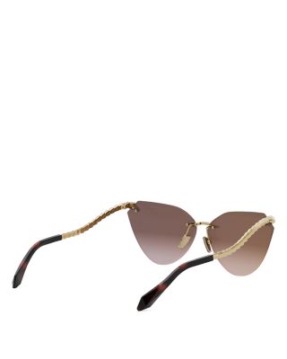 Serpenti Cat Eye Sunglasses, 65mm