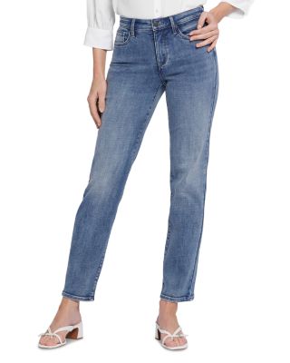Nydj Petites Emma High Rise Tapered Jeans in Sandybeach