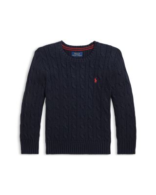 Boys&#39; Cable-Knit Cotton Sweater - Little Kid