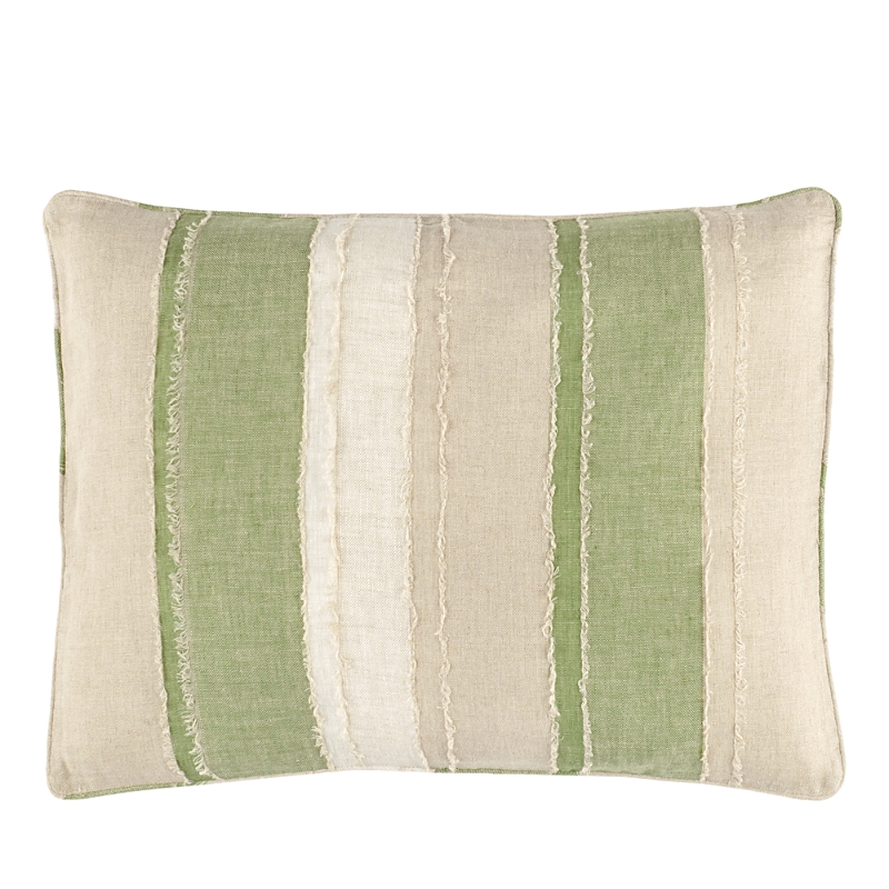 Annie Selke Moon Hills Linen Standard Sham In Olive