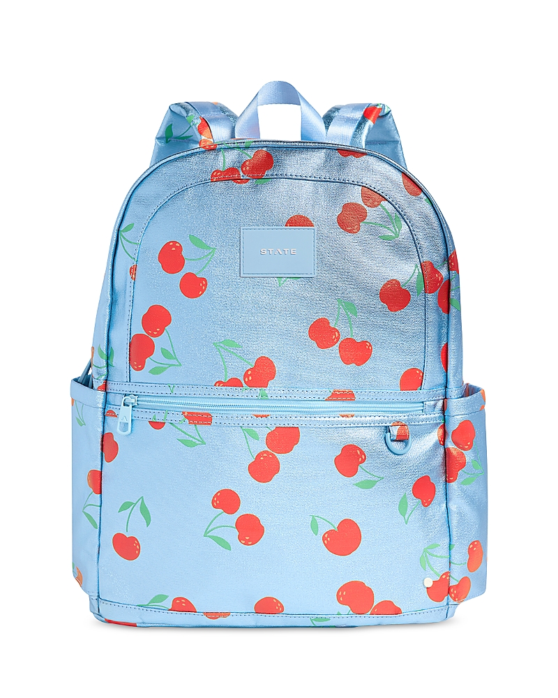 State Kids' Kane Large Backpack In Blue Cherries