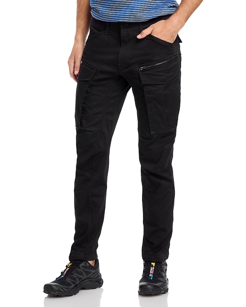G-star Raw Rovic Zip 3d Regular Tapered Fit Cargo Jeans In Dark Black In Dark Black