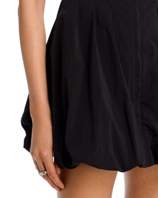 Dyanne Poplin Pleated Mini Dress