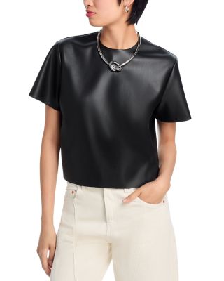 STEVE MADDEN - Ezra Faux Leather Top