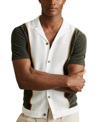 REISS - Meastro Knit Camp Shirt