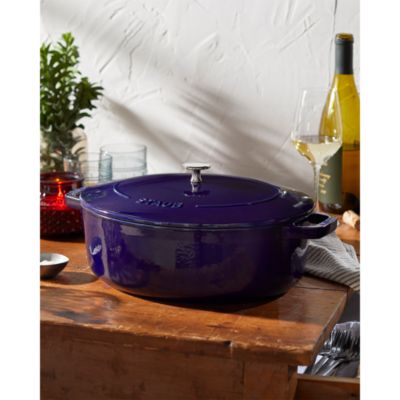 Cast Iron 6.25 Qt. Wide Oval Dutch Oven