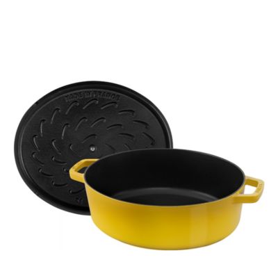 Cast Iron 6.25 Qt. Wide Oval Dutch Oven