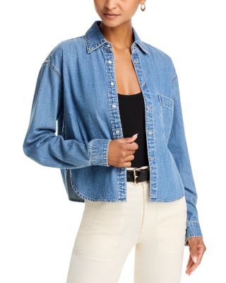 Veronica Beard - Aderes Cropped Denim Shirt