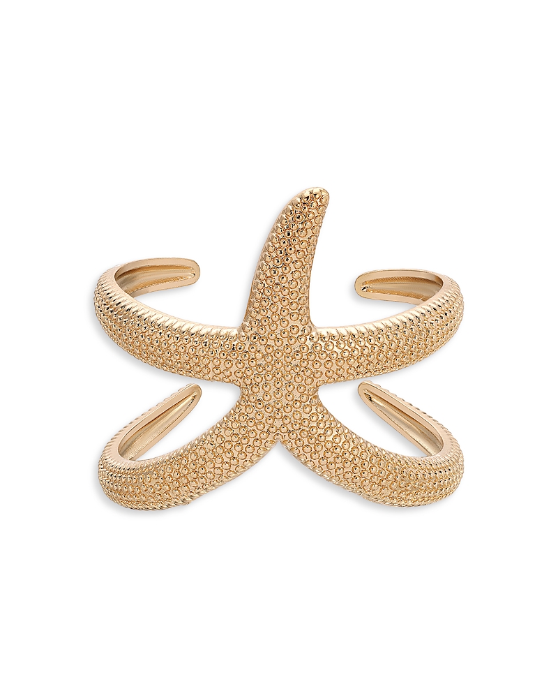 Ettika 18k Gold Plated Starfish Arm Cuff Bracelet In Gold