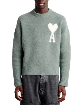 AMI - Boxy Ami De Coeur Regular Fit Knit Logo Sweater