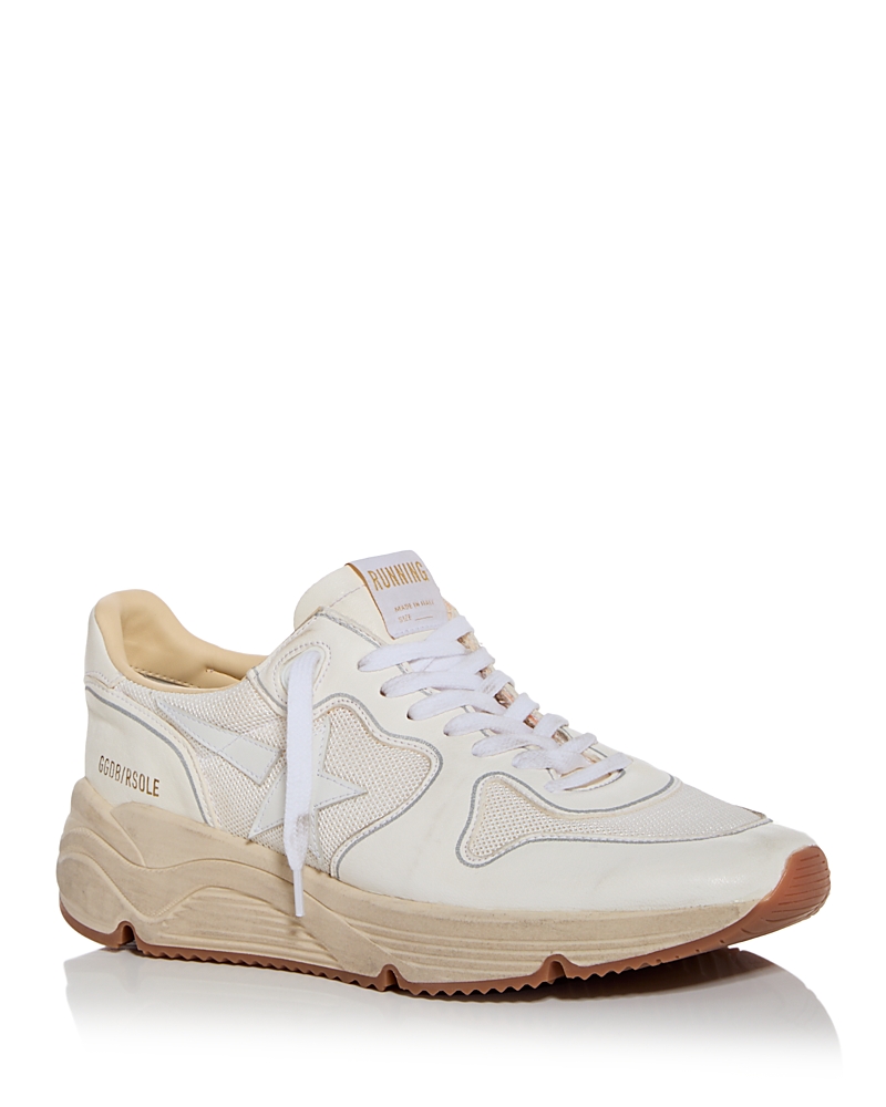 Golden Goose Running Sole Low-top Sneakers In Optic White