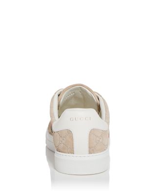 Men's Ace GG Embossed Suede Low Top Sneakers 