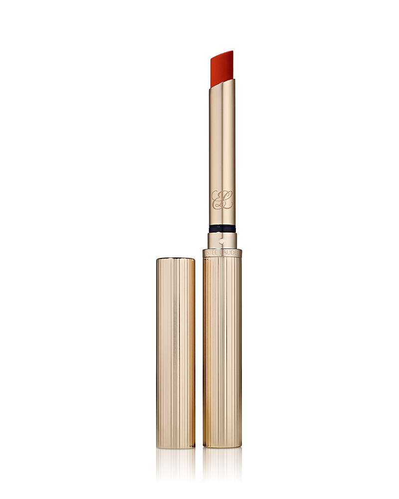 Estée Lauder Pure Color Explicit Silk Matte Lipstick In Temperature Rising (an Orange-toned Red