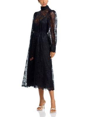 FARM Rio - Belted Lace Midi Dress