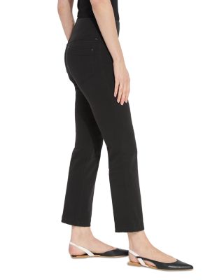 High Rise Ankle Baby Bootcut Jeans in Black