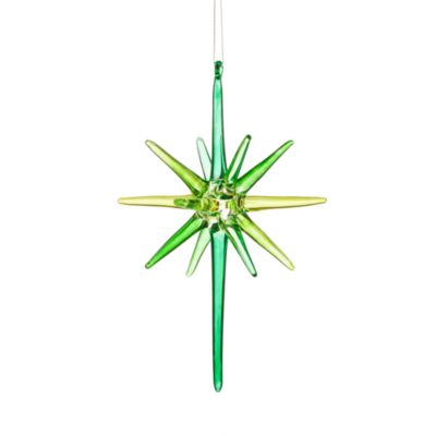 Bloomingdale's Glass Emerald Star Ornament - Exclusive