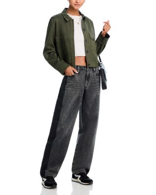 Levi's Baggy Dad Mid Rise Straight Jeans in Satin Spats