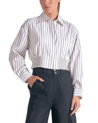 Elan - Smocked Hem Shirt