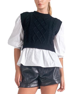 Elan - Layered Look Sweater