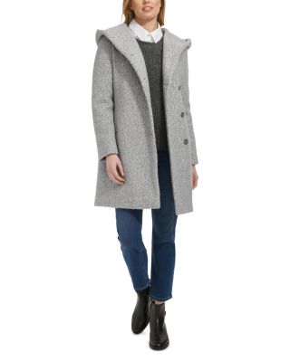 Cole Haan Women s Boucle Hooded Coat Smart Closet