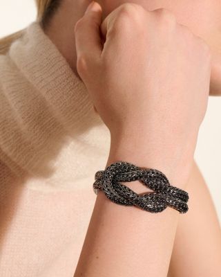 Classic Chain Love Knot Woven Link Bracelet