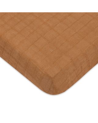 Mini Crib Sheet in GOTS Certified Organic Muslin Cotton