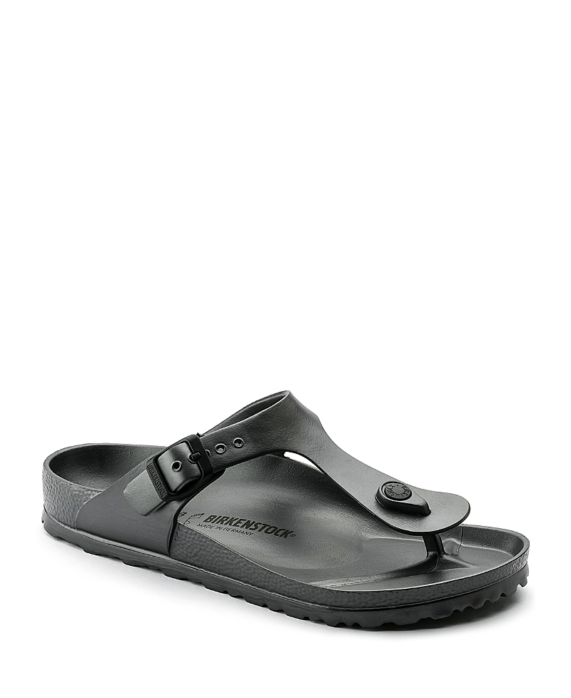 Birkenstock Gizeh Platform - Flip-flops With Platform In Metallic Anthracite