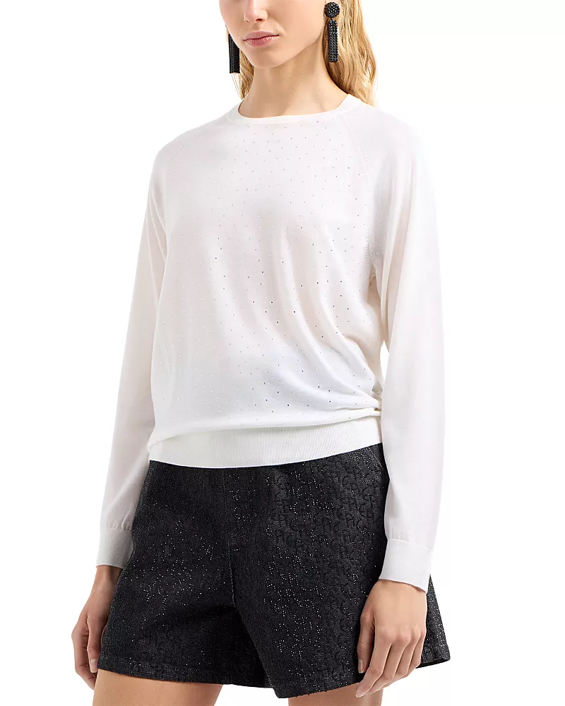 Emporio Armani Embellished Wool Sweater