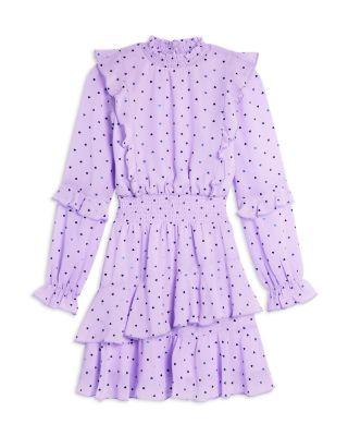 AQUA - Girls' Hearts Ruffle Dress, Big Kid - Exclusive