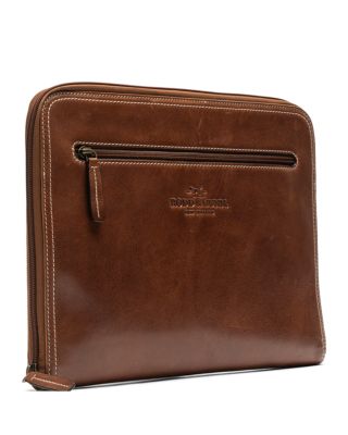Picton Leather File Large Zipper Clutch