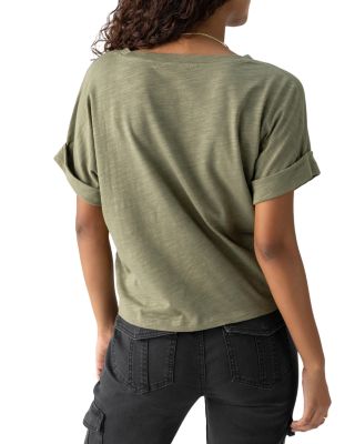 All Day Tie Front Tee