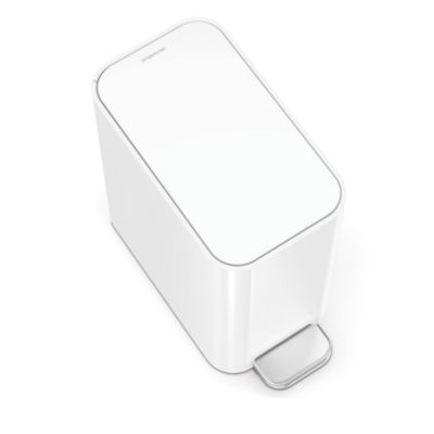 5 Liter Slim Bathroom Trash Can with Liner Pocket