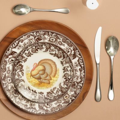 Woodland Turkey Salad Plate, Set of 4