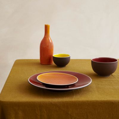 Tourron Orange Bread & Butter Plate