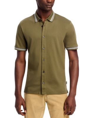 BOSS - Puno Slim Fit Button Front Shirt