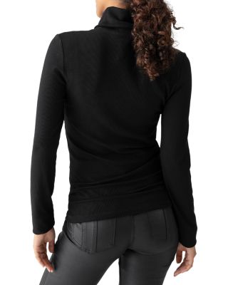 Ribbed Turtleneck Top