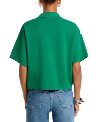 Sequin Front Short Sleeve Polo