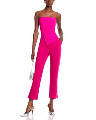 MILLY - Lana Cady Strapless Top & Nicole Ponte Pants