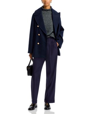 AQUA Pea Coat - Exclusive | Bloomingdale's
