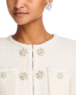 Tweed Long Sleeve Mini Dress