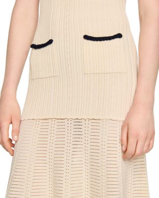 【海外限定】Sandroワンピース☆Sleeveless Shimmer Knit Midi D 海外限定】Sandroワンピース☆Sleeveless Shimmer Knit Midi D