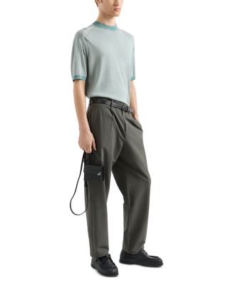 Short Sleeved Crewneck Sweater Tee