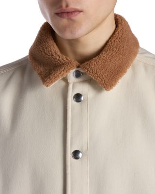 Fleece Collar Shirt Jacket