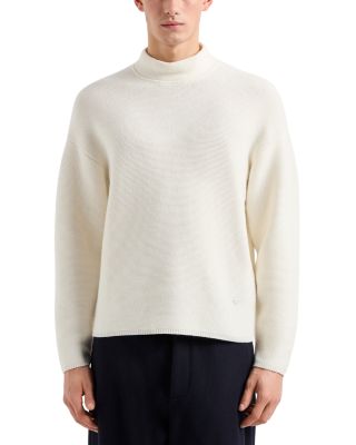 Virgin Wool Allover Jacquard Striped Sweater