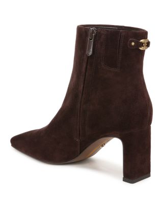 Women's Saige Pointed Toe Mid Heel Ankle Booties