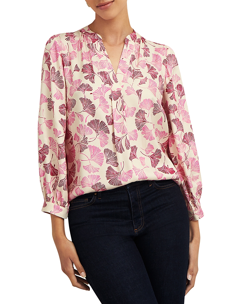 Hobbs London Rachael Blouse In Cream Multi