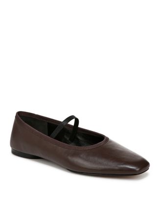 【PORTERNA】Aven square flat shoes Vivian Leather Mary Jane Flat in Shoes | Vince