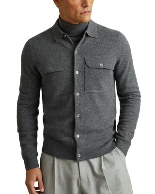 REISS - Pisa Merino Wool Slim Fit Cardigan