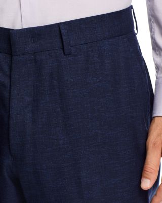 Melange Solid Slim Fit Suit Pants