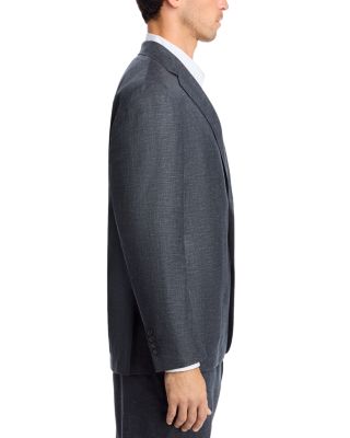 Melange Solid Unstructured Slim Fit Suit Jacket
